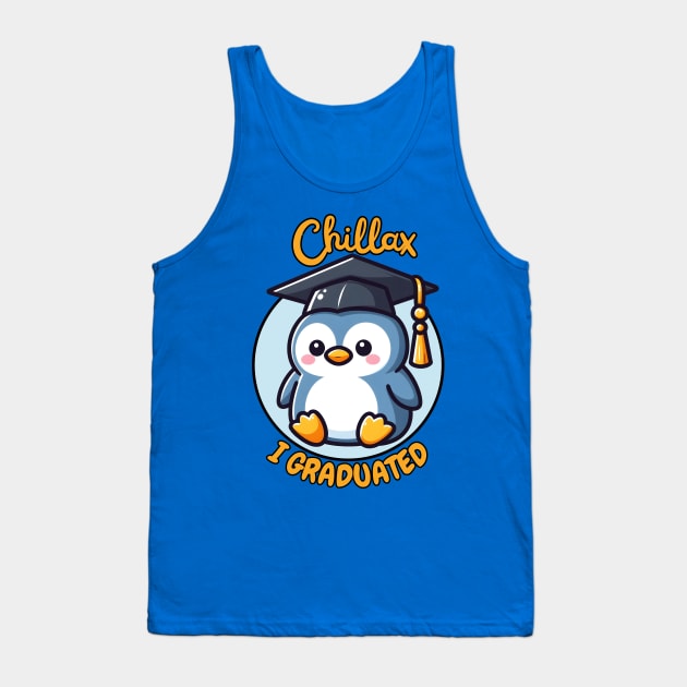 Graduation penguin Tank Top by Japanese Fever